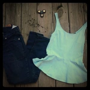 Express petite small skirt shirt